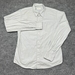 Dries Van Noten Shirt Men's Size EU 50- US 40 Grey Button Down Dress Solid